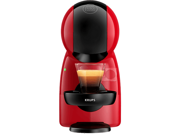 Cafetera de cápsulas - Nescafé Dolce Gusto Krups Piccolo XS KP1A3510, 1600 W, 15 bar, 0.8 l, Apagado automático, Bebidas calientes y frías, Rojo