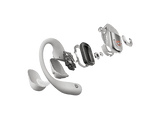 Auriculares True Wireless - Shokz OpenFit 2+, 48h Autonomía, Open-Ear, Resistencia agua IP55, Micrófono con cancelación de ruido, Dolby Audio, Gris