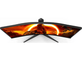Monitor gaming - AOC CU34G2XP/BK, 34 WQHD, 180 Hz, 1 ms, VA, Curva, FreeSync Premium, Antibrillo, WLED