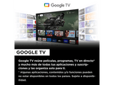 TV LED 50 - TCL 50P655, UHD 4K, Quad Core, Smart TV, Google TV, HDR, Brushed titanium metal front