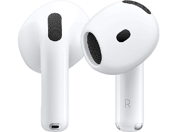 Apple AirPods 4 con Cancelación Activa de Ruido (2024 4ª gen), Inalámbricos, Bluetooth®, Estuche de carga inalámbrico, Chip H2, Siri, USB-C, Blanco