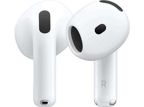 Apple AirPods 4 con Cancelación Activa de Ruido (2024 4ª gen), Inalámbricos, Bluetooth®, Estuche de carga inalámbrico, Chip H2, Siri, USB-C, Blanco