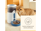 Comedero automático inteligente - Panasonic CP-JNF01CW, Apto para Lavavajillas, Fabricado en Acero Inoxidable Higiénico, Blanco