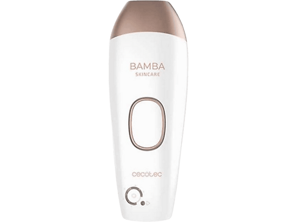 Depiladora IPL - Cecotec Bamba SkinCare, 120.000 pulsaciones, Sensor de piel, Cara y cuerpo, Blanco