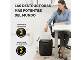 Destructora de papel - Fellowes LX50, Corte en partículas, Negro