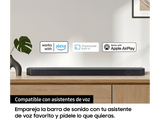 Barra de sonido - Samsung HW-Q990C/ZF, Bluetooth, Dolby Atmos inalámbrico, 41W, 11.1.4 canales, Compatible con asistentes de voz, WiFi, Negro