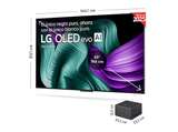 TV OLED 65 - LG OLED65M59LA, UHD 4K Inalámbrico, Procesador Inteligente α11 AI Processor 4K Gen2, Smart TV, DVB-T2 (H.265), Rocky Black