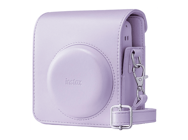 Funda cámara - Fujifilm Instax Mini 13, Cuero sintético, Morado