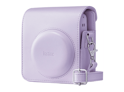 Funda cámara - Fujifilm Instax Mini 13, Cuero sintético, Morado