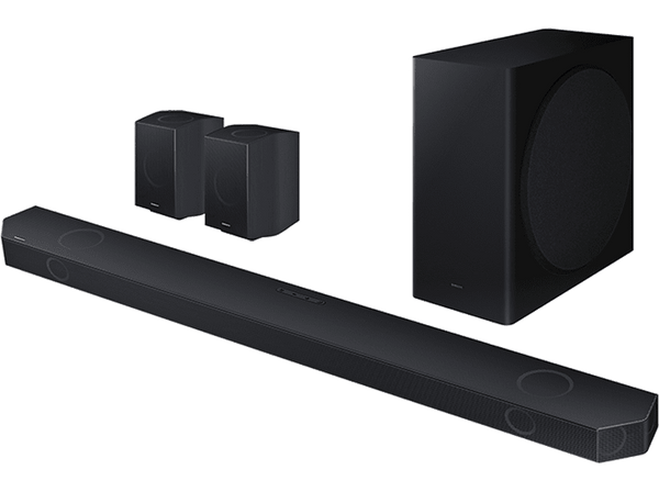 Barra de sonido - Samsung HW-Q930C/ZF, Bluetooth, Dolby Atmos inalámbrico, 42W, 9.1.4 canales, Compatible con asistentes de voz, WiFi, Negro