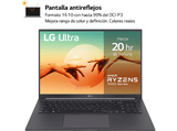 REACONDICIONADO Seminuevo Muy bueno Portátil - LG 16U70R-G.AA59B, 16, WUXGA, Ryzen™ 5 7530U, 16 GB, 1 TB SSD, Radeon™ Onboard Graphics, Windows 11 Home (64 Bit), Gris Carbón