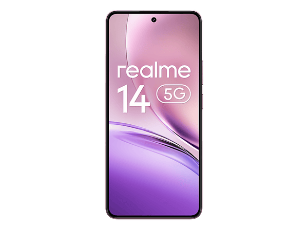 Móvil - realme 14, Warrior Pink, 256 GB, 12 GB RAM, 6.67" AMOLED, Snapdragon 6 Gen 4 5G Chipset, 6000 mAh, Incluye Cargador y Buds