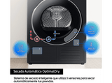 Secadora bomba de calor - Samsung DV90T6240LB/S3, 9 kg, 16 programas, Inteligencia Artificial y SmartThings™, Negro
