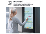 Frigorífico americano - LG GMV960MBDE, No Frost, 178.7 cm, 666 l, Instaview™, Linear Cooling™, Plata