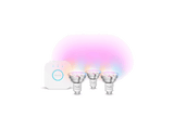 Bombilla Inteligente - Hue Essentials Kit Bombillas LED GU10, 806 Lm, RGB, Compatible Con Alexa, Google, AppleHomekit, Kit 3 bombillas+Hue Bridge