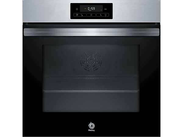 Horno - Balay 3HB4821X2, Multifunción, Pirolítico+ Hidrolítico, 71 l, Aire caliente 3D, 59.4 cm, Inox