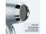 Secador - Babyliss Hydro Fusion 2100 W, Sistema iónico dual, Hidratación y brillo, 3 temperaturas, 2 velocidades, Difusor, D773DE, Azul
