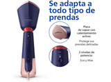 Plancha de vapor vertical - Philips Serie 5000 STH5030/20 1400W, Salida vapor 24 g/min, 200 ml, Calentamiento 35s, Cabezal Inclinable, Anti Bacterias