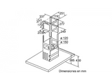Campana de isla - Balay 3BI998HNC, 5 velocidades, 313 m³/h, Extra Silencio, Control táctil, 90 cm, Inox
