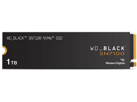 Disco duro SSD interno 1TB - WD_BLACK SN7100 NVMe SSD, Hasta 7250 MB/s lectura, M.2 2280, Negro