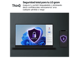 Portátil - LG Gram 16U55U-G.AU85BN, 16 WUXGA Copilot+ PC, AMD Ryzen™ AI 7 445 50 TOPS, 32GB RAM, 512 GB SSD, Windows 11 Home, Sin cargador