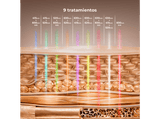 Máscara LED - Cecotec FaceCare LÜM Ice, 9 luces LED, Infrarrojos, 112 LED, 448 chips LED, IceTech, Silicona médica, 210 min de autonomía, Blanco