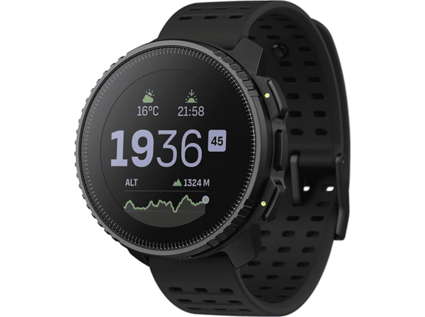 Reloj deportivo - Suunto Vertical, All Black, 125-175 mm, 1.4 ", GPS, Acero inoxidable