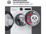 Lavadora secadora - LG W4X7016TLS, 11 kg, 6 kg, Selector LCD, Autodosificación, Blanco