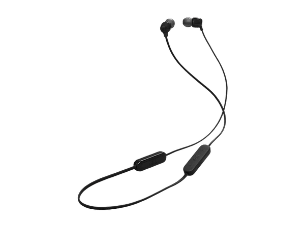 Auriculares de botón - JBL Tune 135BT, Intraurales, Inalámbrico, Bluetooth, 25h Autonomía, Micrófono Incoporado, IPX4, Negro