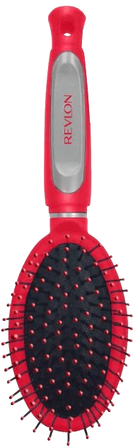 Cepillo - Revlon RV 2820 Cushion Brush, Cerdas duras, Plástico, Rojo