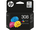 Cartucho de tinta - HP 308, 7FP20UE, 3 ml, 120 páginas, Tricolor (Cian, Magenta y Amarillo)