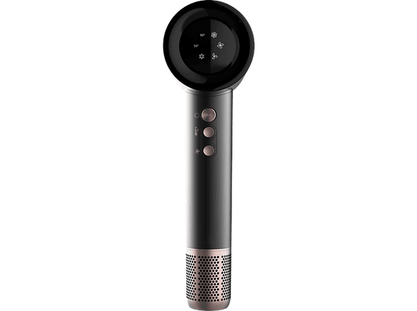 Secador - Cecotec Bamba IoniCare RockStar Nano IonTech, Tecnología Plasma, 1600 W, 3 temperaturas, 3 velocidades, Pantalla, Control inteligente, Black