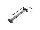 Docking station - Hama 00200149, 12 conexiones: USB-A, USB-C, HDMI, DisplayPort, RJ45, Audio Jack, Gris
