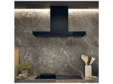 Campana decorativa - Haier HATS9BCS6BVOC, 4 velocidades, 733 m³/h, Modo silencioso, 90 cm, Negro