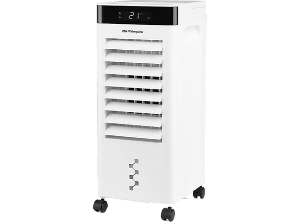 Climatizador evaporativo - Orbegozo AIR 37, 65 W, 56 fg/h, 3 Velocidades, 6 L, Temporizador de 12 h, Blanco