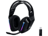 Auriculares Gaming - Logitech G733, Inalámbricos, Negro