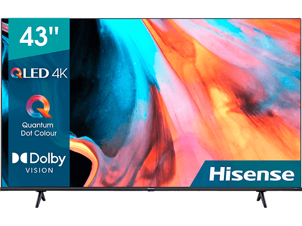 TV QLED 43" - Hisense 43E7HQ, UHD 4K, Quantum Dot Colour, Dolby Vision, Decodificación HDR10+, Triple sintonizador, Gris