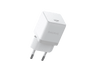 Cargador de pared - Baseus PALM, 30W, Tipo C, Carga rápida, Tamaño extrapequeño, Control inteligente de temperatura, Universal, Blanco