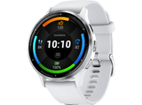Reloj deportivo - Garmin Venu 3, 18-22 mm, 1.2-1.4, Autonomía 14 días, +30 deportes, Blanco