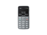 Móvil - Panasonic KX-TU160, Gris, 1100 mAh, Pantalla TFT-LCD grande de 2,4'', Teclas retroiluminadas, Compatible con audífonos, Luz LED brillante