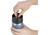 Taza térmica - Tefal N2160210, 0.3 l, Funda de silicona, Acero inoxidable, Azul