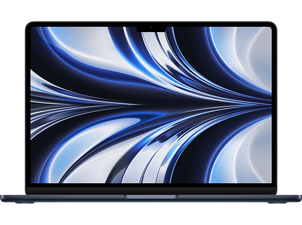 Apple MacBook Air (2022) MLY43Y/A, 13.6" Retina, Chip M2 Apple, CPU de 8 núcleos, GPU de 10 núcleos, 8GB RAM, 2TB de SSD, USB-C 70W, Medianoche