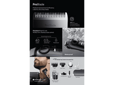 Barbero - Braun Series 7 BT7540, 10 accesorios para barba, 40 ajustes de longitud, Bloqueo de precisión, Lámina ProBlade, Wet&Dry, Azul