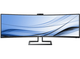 Monitor - Philips 499P9H, 48.8 Ultra Wide 5K, SuperWide 32:9, 5 ms, HDR400, LowBlue, USB-C, HDMI, Negro