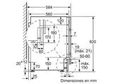 Lavadora secadora integrable - Balay 3TW773B, 7 kg/4 kg, 1200 rpm, Inicio diferido, Display Led, Blanco