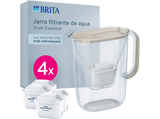 Jarra filtrante – BRITA Style Essential Arena, indicador LED, apta para lavavajillas, incluye 4 filtros MAXTRA PRO Pure Performance