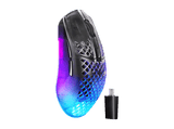 Ratón gaming - SteelSeries Aerox 3 Wireless Gen 2, Inalámbrico, 26000 dpi, 4K Fast, Sensor TrueMove 26K, Ultraligero, Shadow