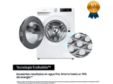 Lavadora secadora - Samsung WD90T654DBE/S3, 9 kg lavado, 6 kg secado, EcoBubble™, 1400 rpm, 24 programas, Blanco