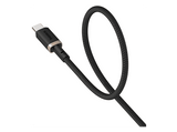 Cable USB a USB-C - Baseus DURA, USB a Tipo-C, Carga rápida, Cable trenzado ultrarresistente de 200 cm, Universal, 60W, Dorado y Negro