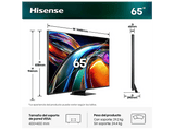 TV RGB Mini LED 65 - Hisense 65UR9S, UHD 4K, Quad Core / MT9655, Hi-View AI Engine RGB, Tuned by Devialet, Anti Reflejo, Negro